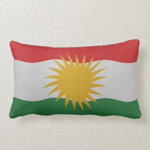 Kurdistan flagga lumbarkudde