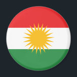 Kurdistan Flagga Magnet<br><div class="desc">Kurdistans historiska flagga och nuvarande flagga av det irakiska Kurdistan. Denna flagga är förbjuden i Iran,  Syrien och Turkiet.</div>