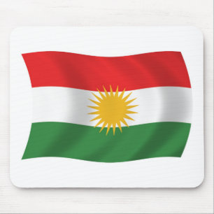 Kurdistan Flagga Mousepad Musmatta