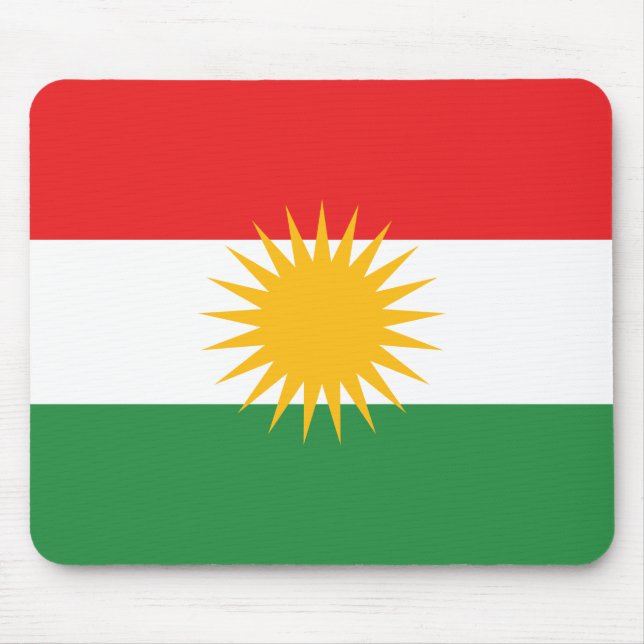 Kurdistan Flagga Musmatta (Framsidan)