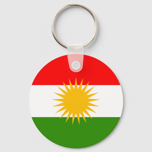 Kurdistan Flagga Nyckelring (Framsida)