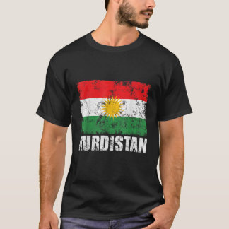 Kurdistan Flagga Rojava Kurdiska Funny Kurds T Shi Shirt