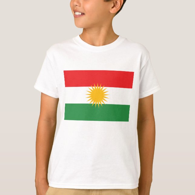 Kurdistan Flagga T-shirt (Framsida)