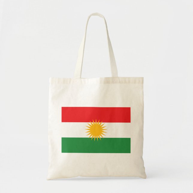 Kurdistan Flagga Tygkasse (Framsidan)