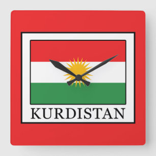 Kurdistan Fyrkantig Klocka
