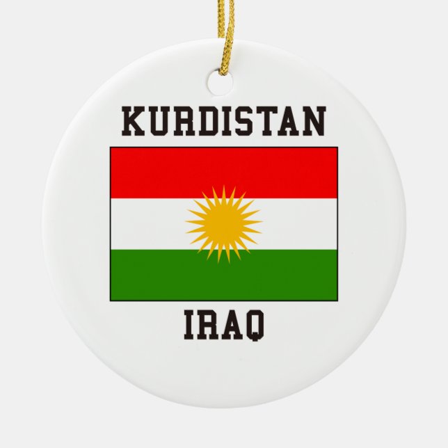 Kurdistan Irak Julgransprydnad Keramik (Framsidan)