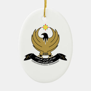 Kurdistan Jackar om Arm Julgransprydnad Keramik