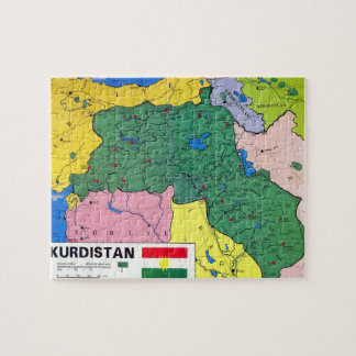 KURDISTAN KARTA Puzzle Exklusiv Pussel