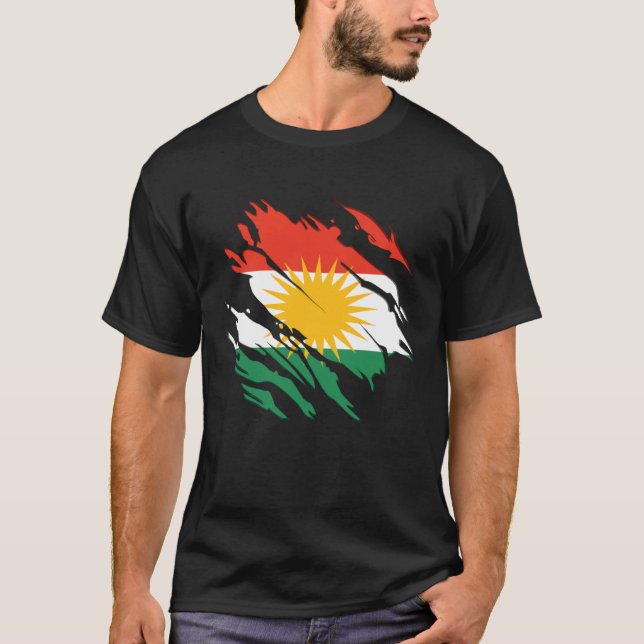 Kurdistan Kurdish T Shirt (Framsida)