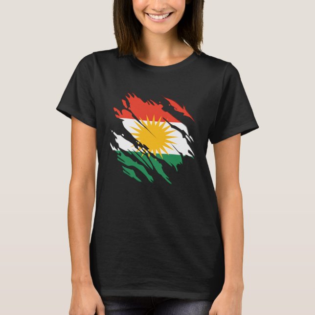 Kurdistan Kurdish T Shirt (Framsida)
