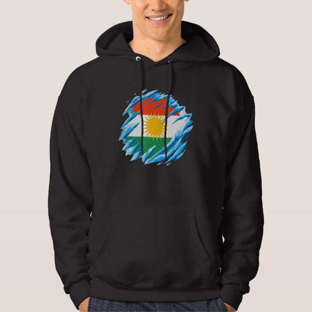 Kurdistan Kurdiska Hoodie (Framsida)