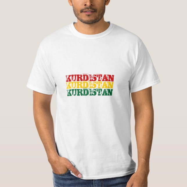 Kurdistan Kurdistan Kurdistan T-shirt (Framsida)