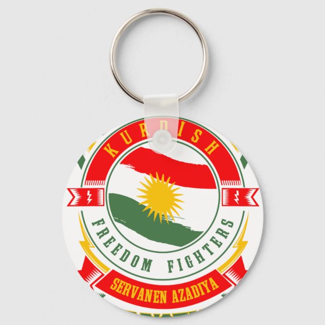 Kurdistan KURDISTAN Peshmerga Freedom Warrior Nyckelring (Framsida)