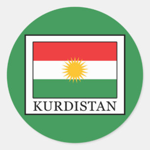 Kurdistan Runt Klistermärke