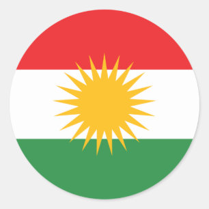 kurdistan runt klistermärke