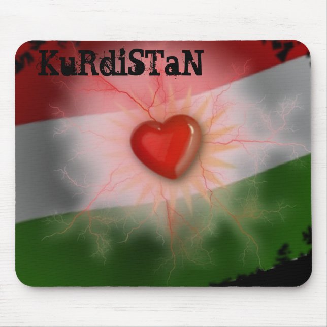 Kurdistan skräddarsy Mousepad - Musmatta (Framsidan)
