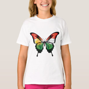 Kurdistan Swallowtail Butterfly Flagga T Shirt