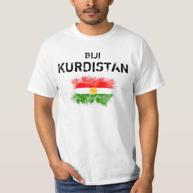 Kurdistan T-Shirt with "Biji Kurdistan" (Framsida)
