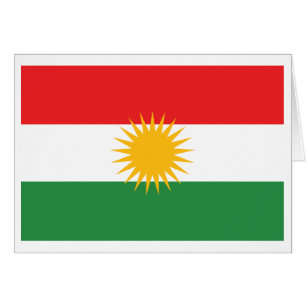 Kurdistanflagga Hälsningskort