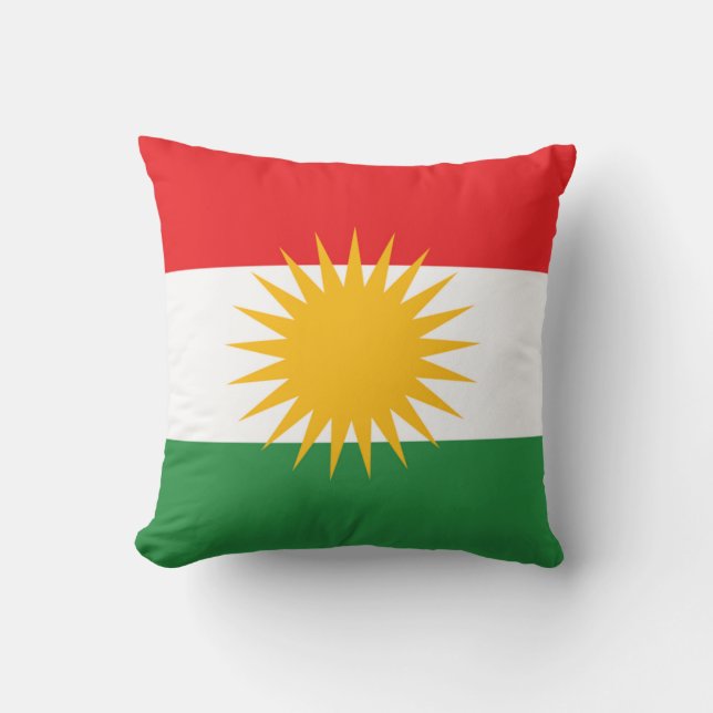 Kurdistanflagga Kudde (Framsida)