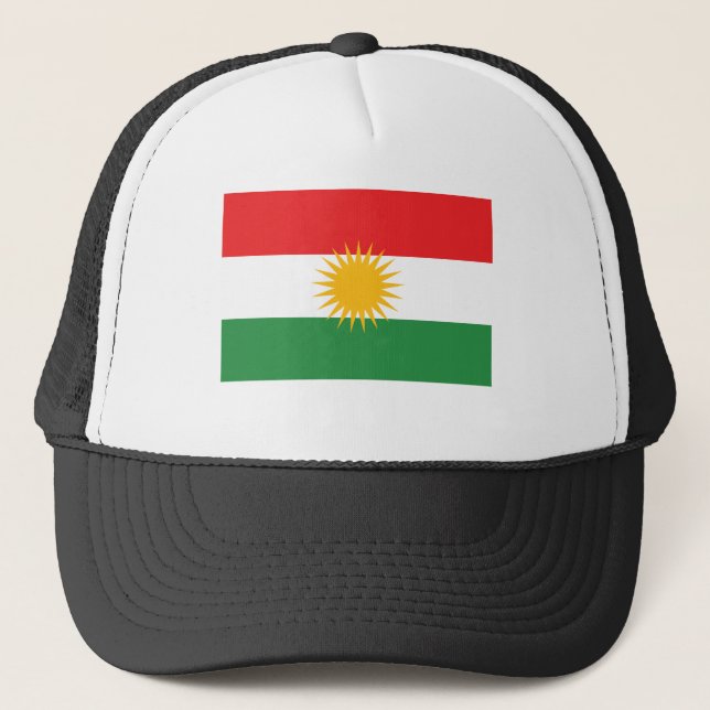 Kurdistanflagga Truckerkeps (Framsida)