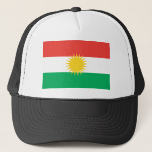 Kurdistanflaggahatt Truckerkeps