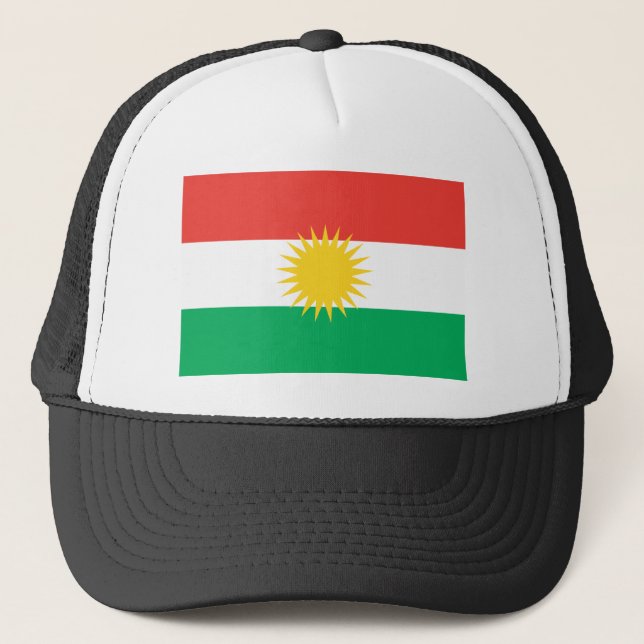 Kurdistanflaggahatt Truckerkeps (Framsida)