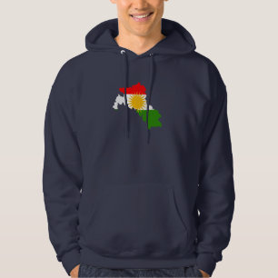 Kurdistanflaggakarta Hoodie