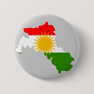 Kurdistanflaggakarta Knapp