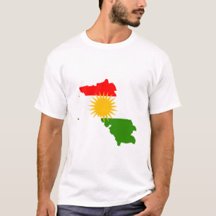 Kurdistanflaggakarta Tee