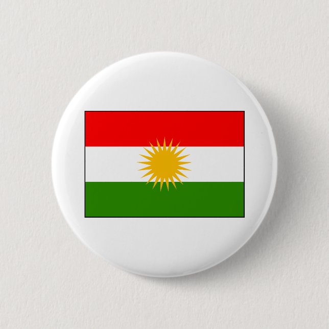 KurdistanIrak flagga Knapp (Framsida)