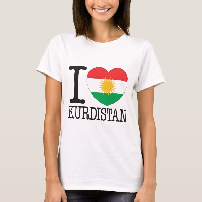 Kurdistankärlek v2 tee shirt (Framsida)