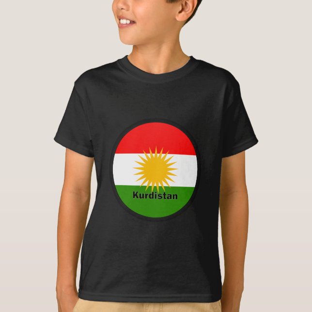 KurdistanRoundel kvalitets- flagga Tee (Framsida)