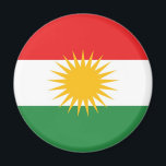 Kurdistans etniska flagga magnet<br><div class="desc">Kurdistans etniska flagga</div>