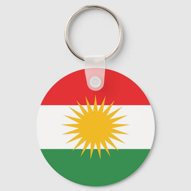Kurdistans etniska flagga nyckelring (Framsida)
