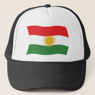 Kurdistans flagga hatt keps