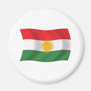 Kurdistans flagga magnet