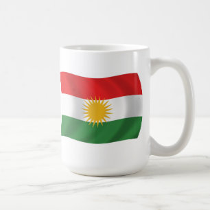Kurdistans flagga mugg