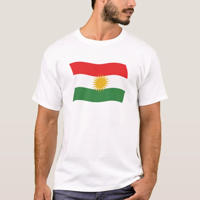 Kurdistans flagga skjorta tröja (Framsida)