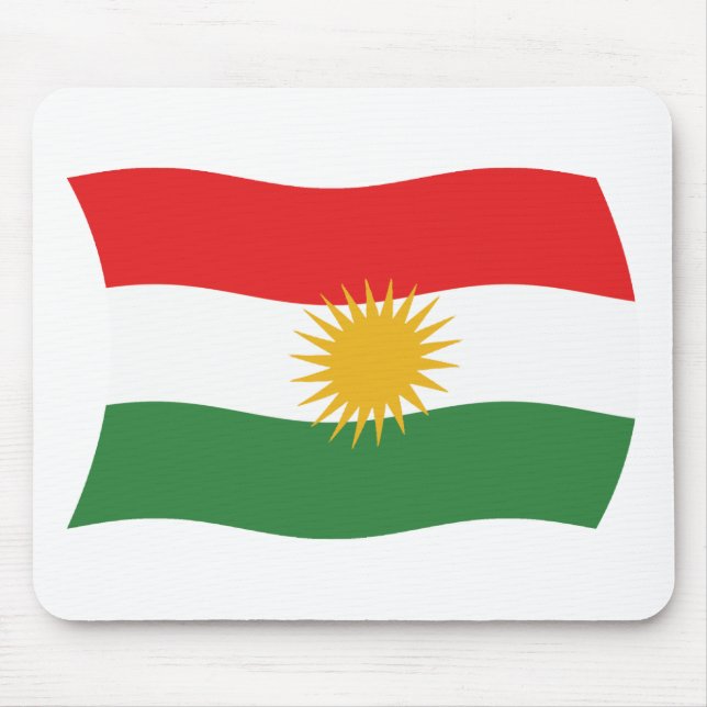 Kurdistans flaggamusmatta musmatta (Framsidan)