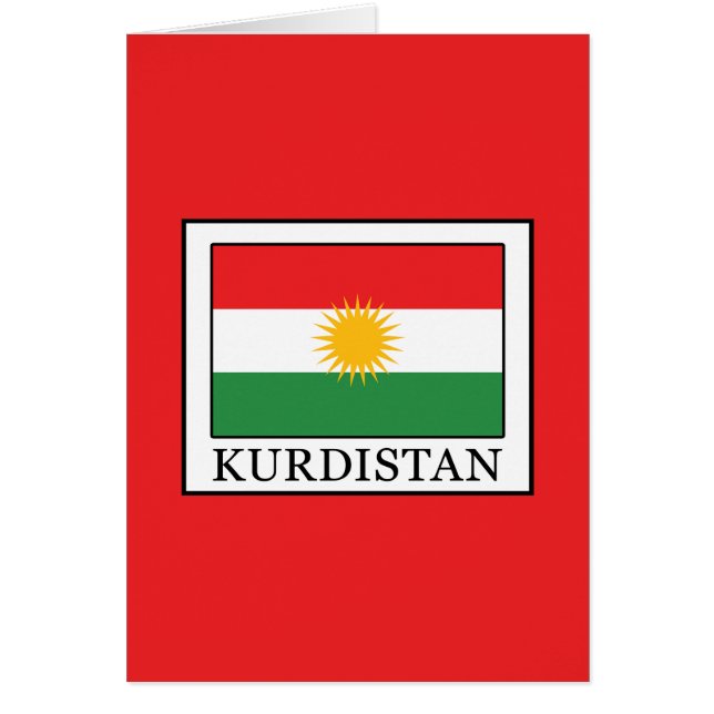 Kurdistans Hälsningskort (Framsidan)