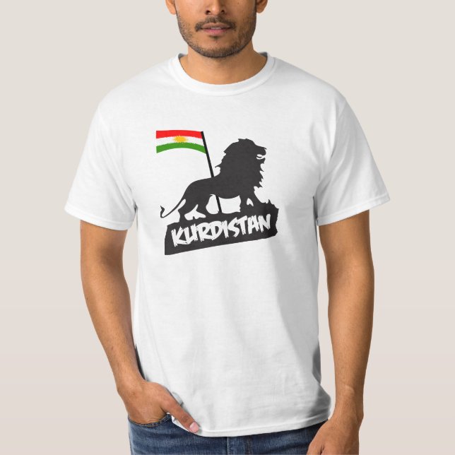 Kurdistans Löwe Tee Shirt (Framsida)