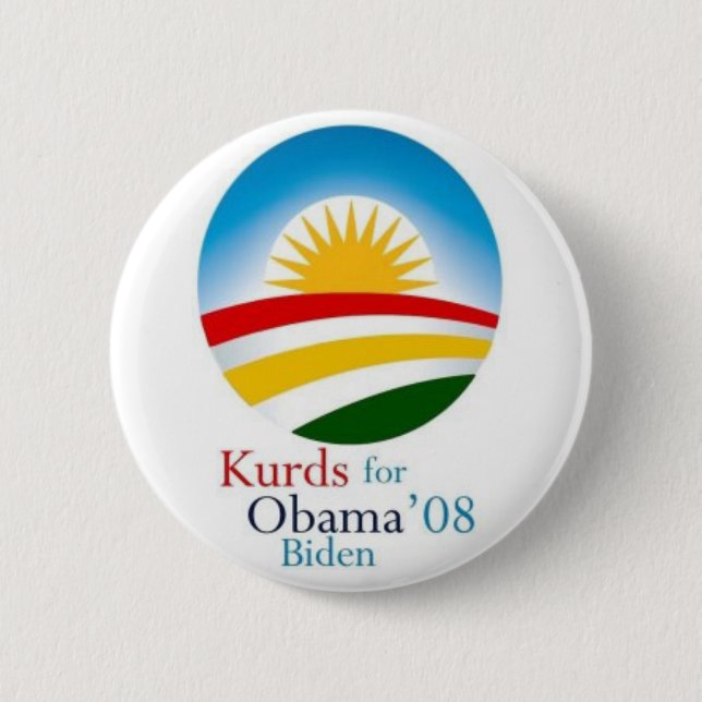 Kurds för Obama Knapp (Framsida)