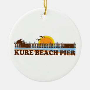 Kure Beach. Julgransprydnad Keramik