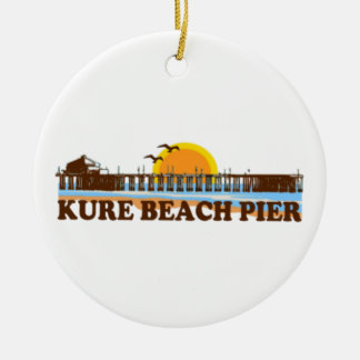 Kure Beach. Julgransprydnad Keramik