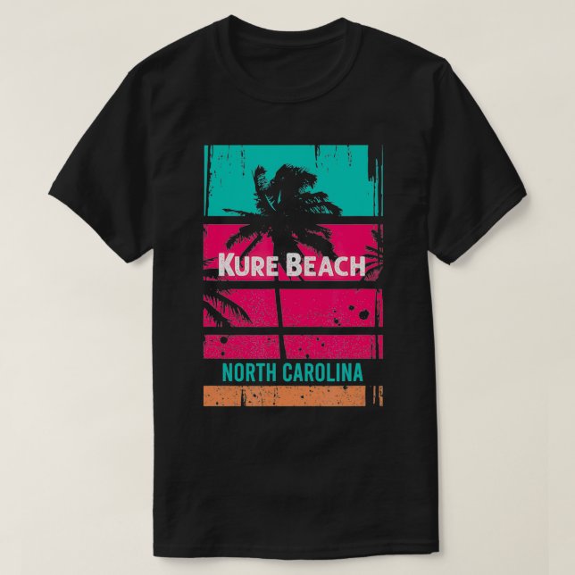 Kure Beach Souvenir North olina Reminder 1 T Shirt (Design framsida)