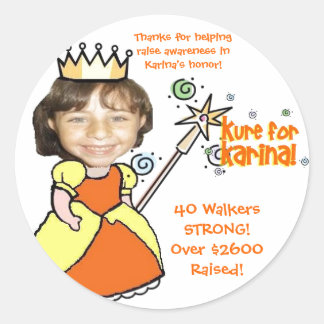 Kure for Karina Stickers Runt Klistermärke