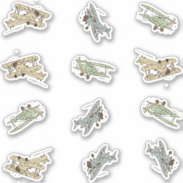 Kuren anpassningsbar av färgrikonsten Deco Bi-flyg Klistermärken