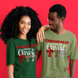 Kuren jul börjar med Kristus Religiösa Unisex T Shirt