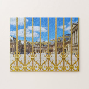 Kurgården Versailles Palace genom grind Pussel